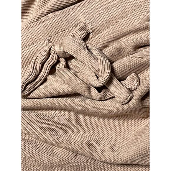 LNA Core Ribbed Beige/Nude Joggers XS - Picture 8 of 11